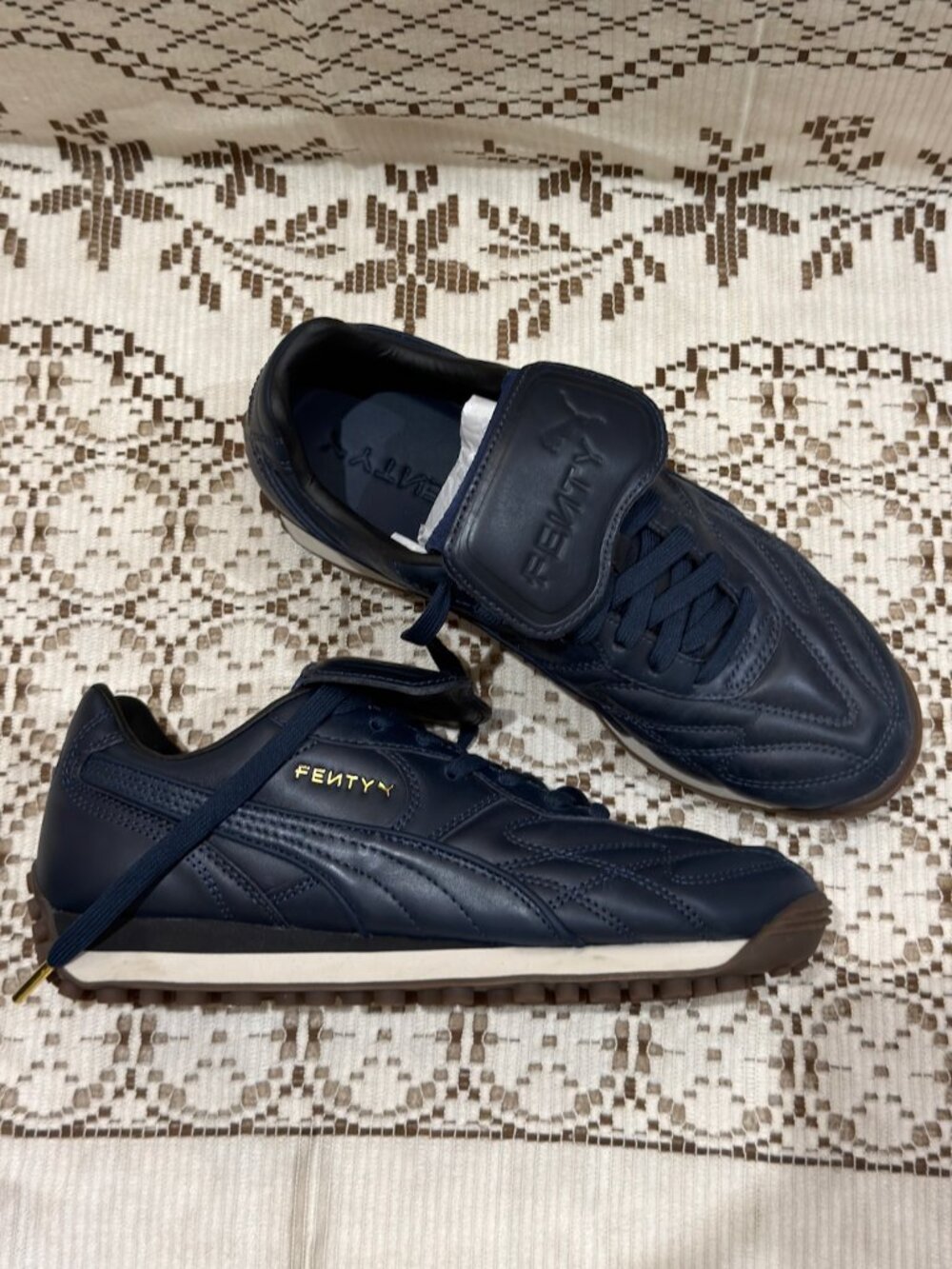 *BNIB* FENTY x PUMA Avanti L Club Navy Leather Sneakers Women's US 9